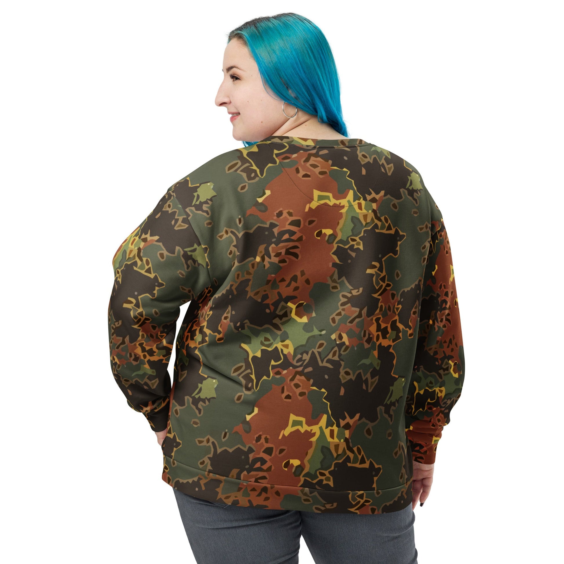 Modern Warfare Fractal Flecktarn Autumn CAMO Unisex Sweatshirt - Sweatshirts