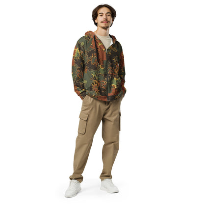 Modern Warfare Fractal Flecktarn Autumn CAMO Unisex zip hoodie Zip Hoodies