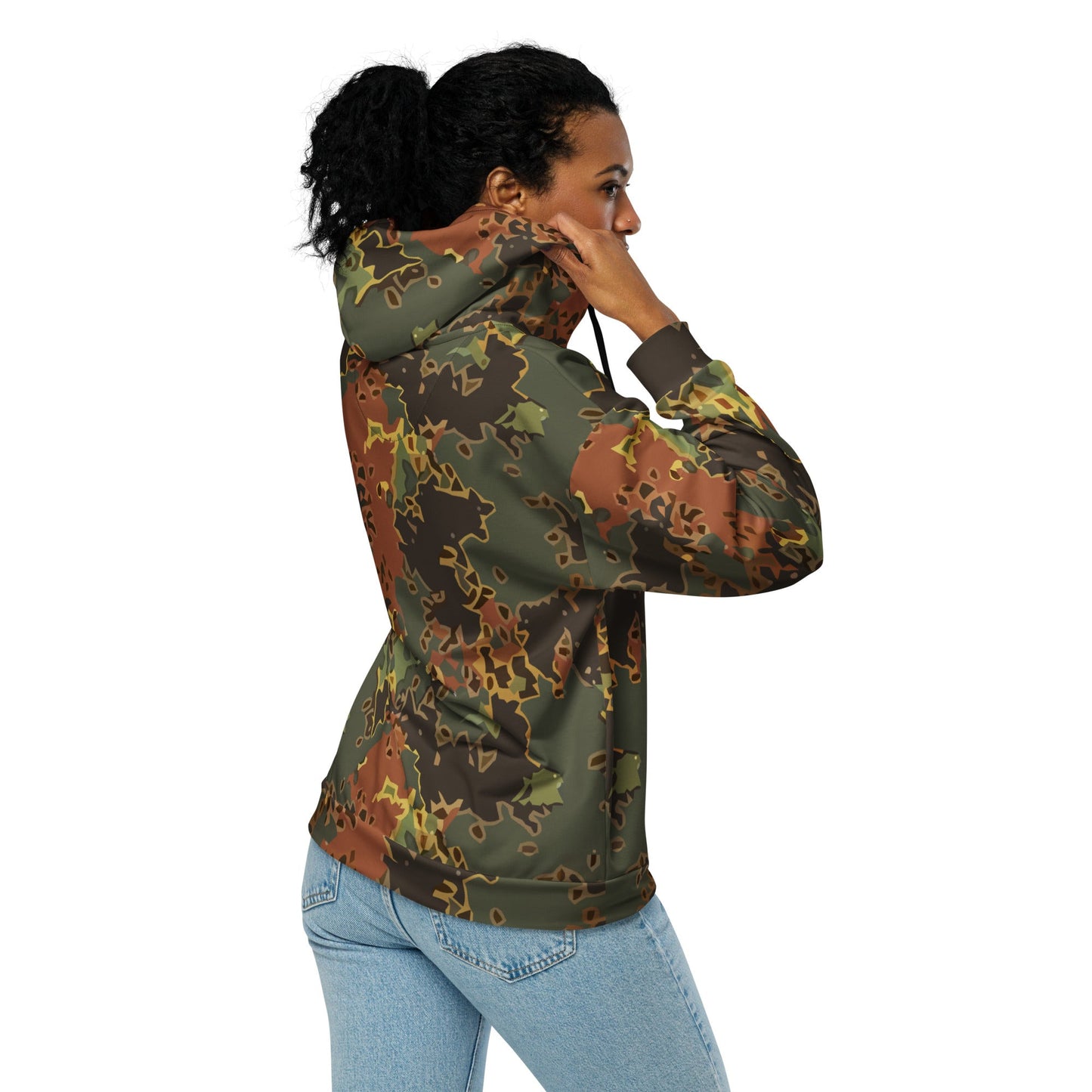 Modern Warfare Fractal Flecktarn Autumn CAMO Unisex zip hoodie Zip Hoodies
