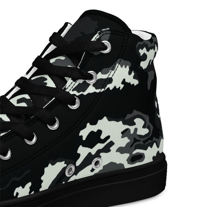 Modern Warfare Partizan Ghost Night CAMO Mens high top canvas shoes - High Top Canvas Shoes