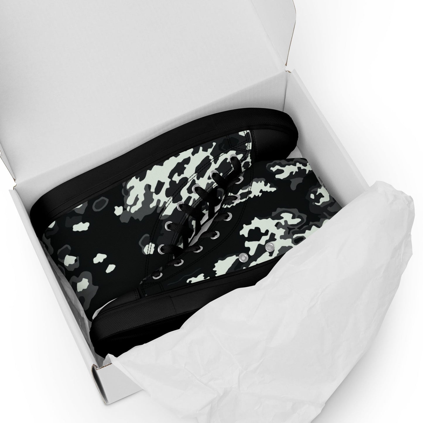 Modern Warfare Partizan Ghost Night CAMO Mens high top canvas shoes - High Top Canvas Shoes