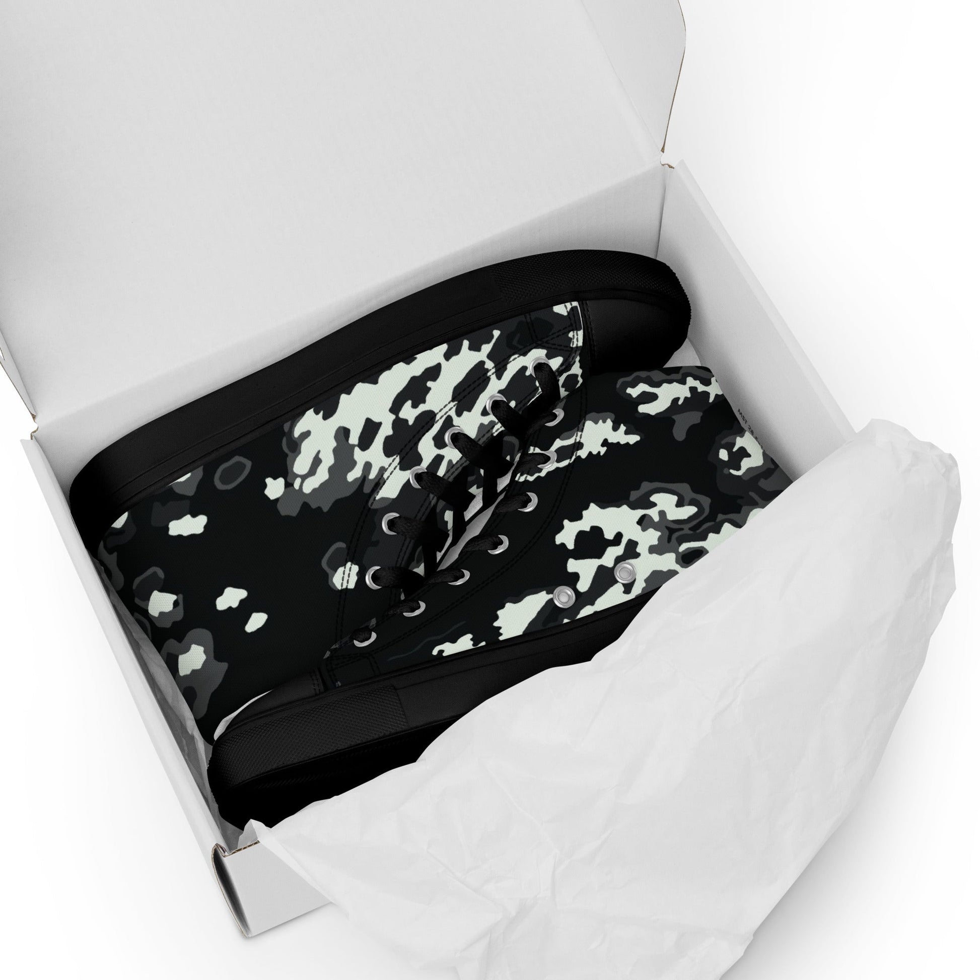 Modern Warfare Partizan Ghost Night CAMO Mens high top canvas shoes - High Top Canvas Shoes