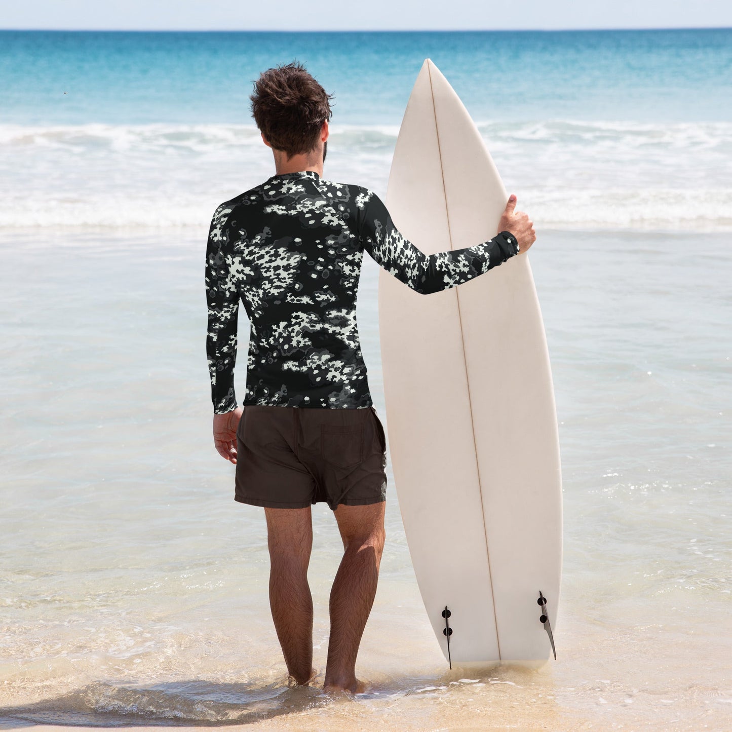 Modern Warfare Partizan Ghost Night CAMO Mens Long-sleeve Rash Guard - Guards