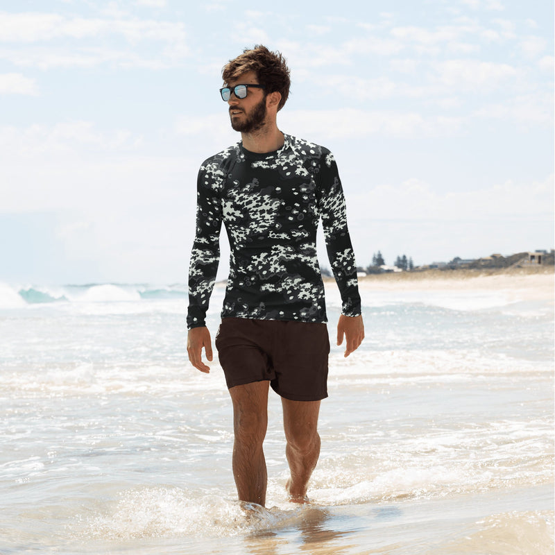 Partizan Ghost Night CAMO Mens Long-Sleeve Rash Guard - XS