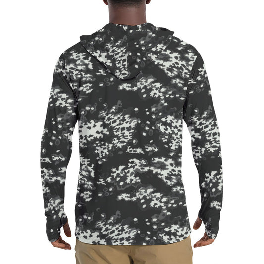 Modern Warfare Partizan Ghost Night CAMO Mens Sunscreen Sports Hoodie With Thumb Holes - Hoodies