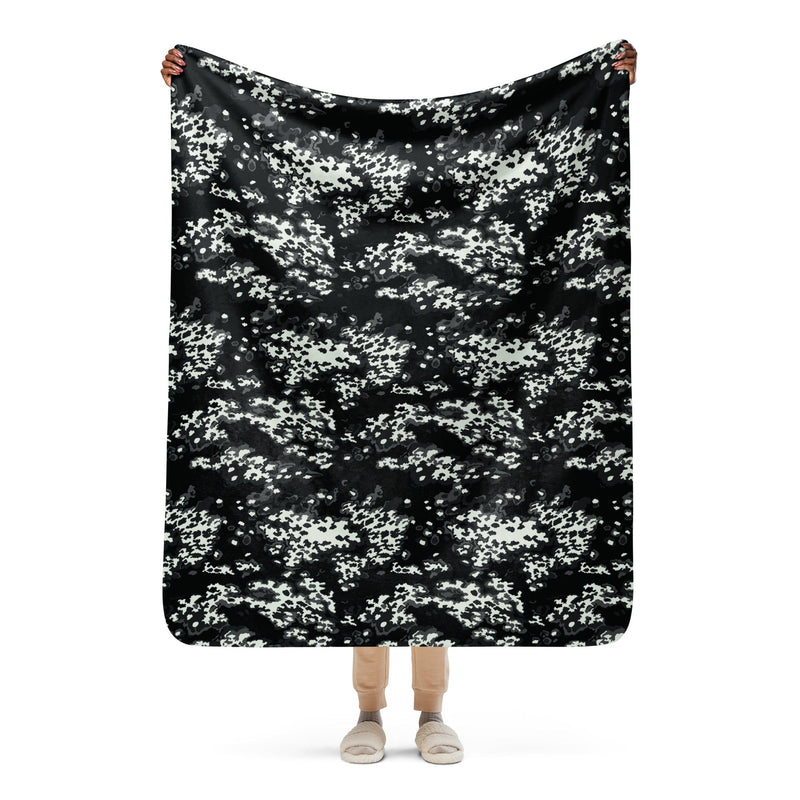 Partizan Ghost Night CAMO Sherpa Blanket - 50″×60″