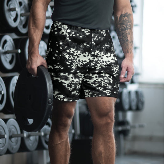Modern Warfare Partizan Ghost Night CAMO Unisex Athletic Long Shorts - 2XS