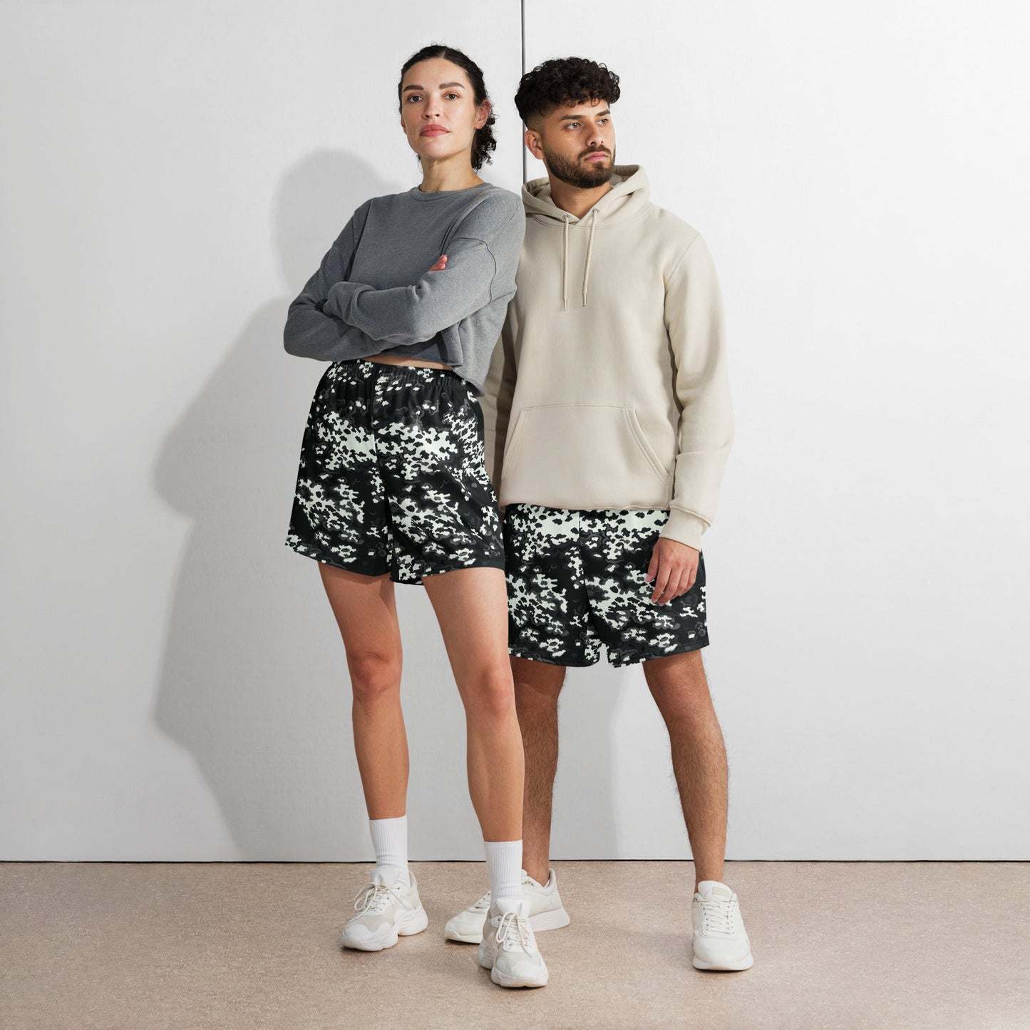 Modern Warfare Partizan Ghost Night CAMO Unisex Athletic Long Shorts