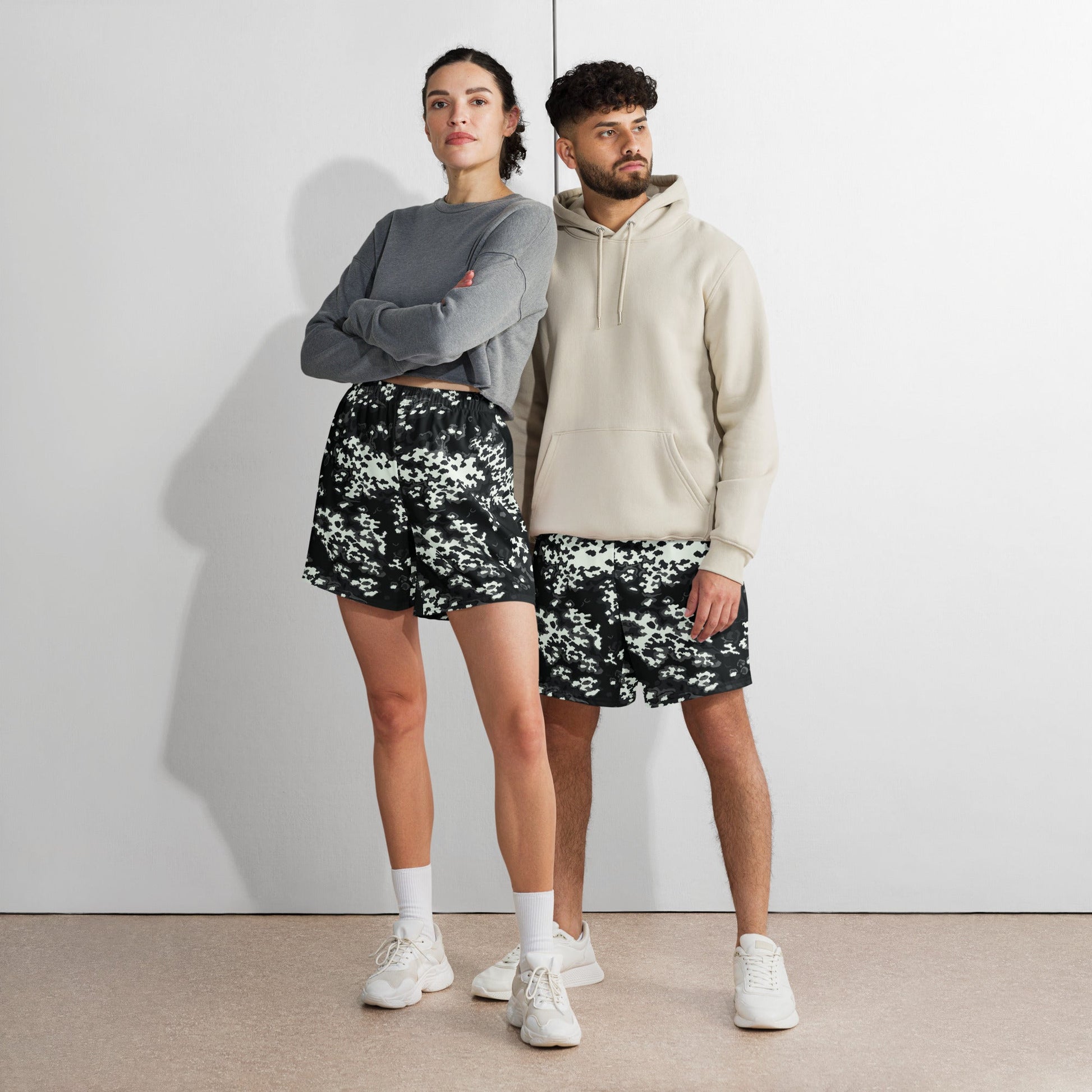 Modern Warfare Partizan Ghost Night CAMO Unisex Athletic Long Shorts