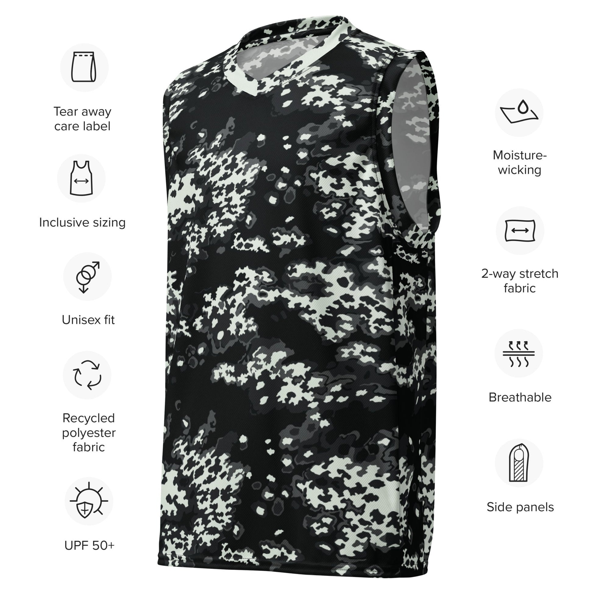 Modern Warfare Partizan Ghost Night CAMO unisex basketball jersey - Basketball Jerseys