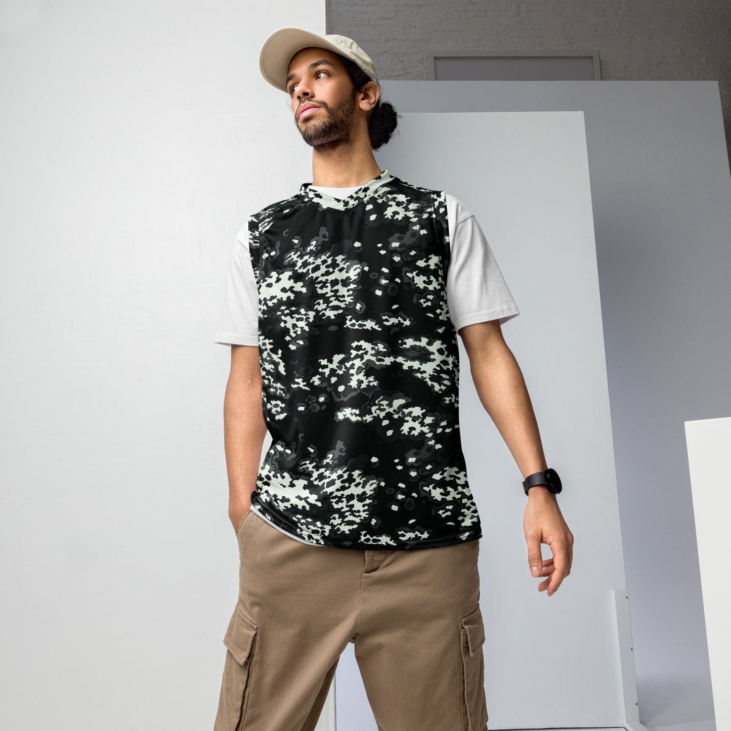 Modern Warfare Partizan Ghost Night CAMO unisex basketball jersey - 2XS - Basketball Jerseys