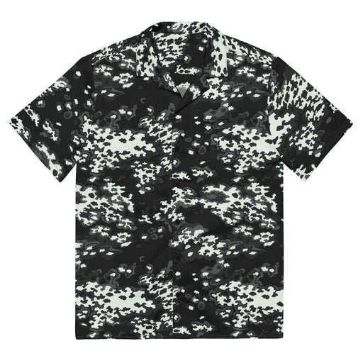 Partizan Ghost Night CAMO Unisex Short-Sleeve Button Shirt - 2XS - Button-Up