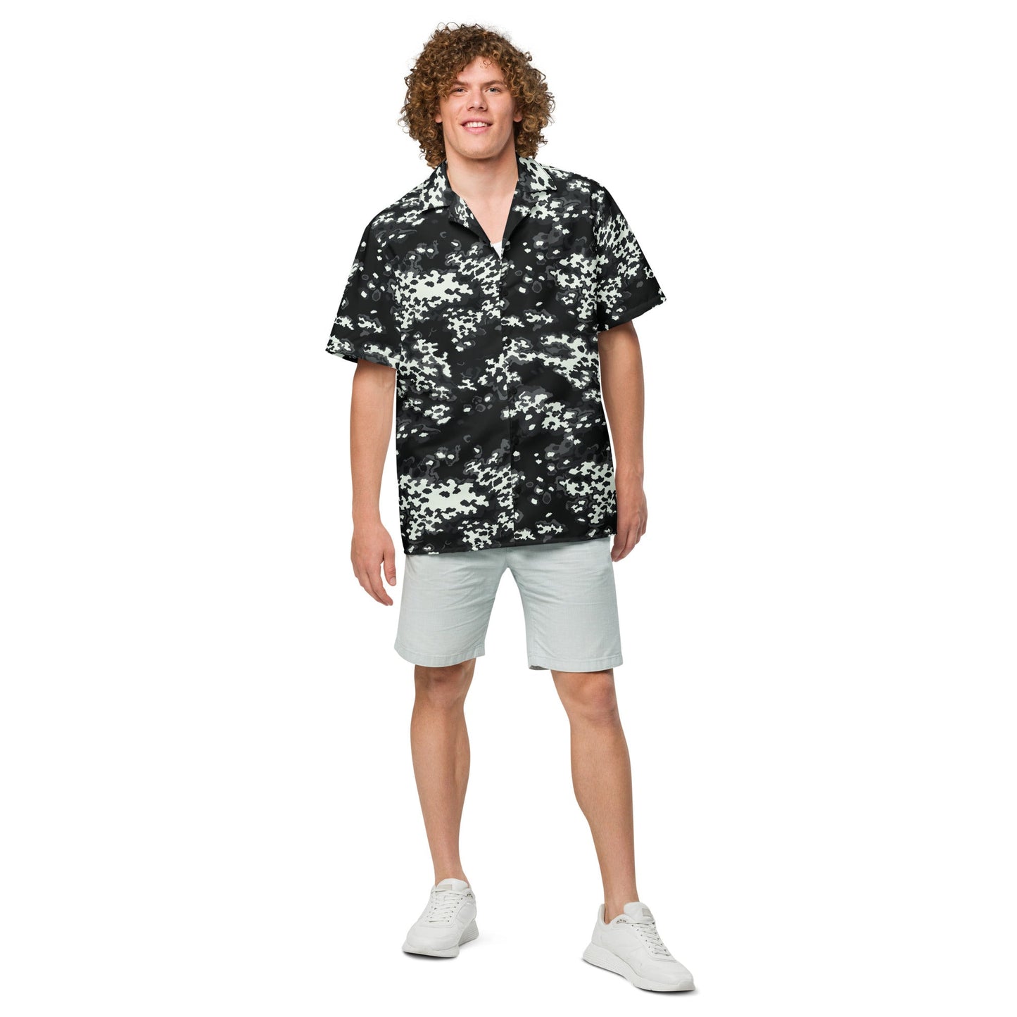 Modern Warfare Partizan Ghost Night CAMO Unisex button shirt - Button Shirts