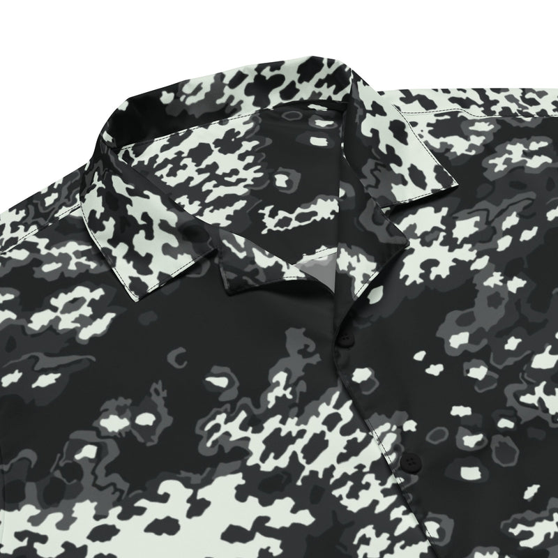 Partizan Ghost Night CAMO Unisex Short-Sleeve Button Shirt - Button-Up