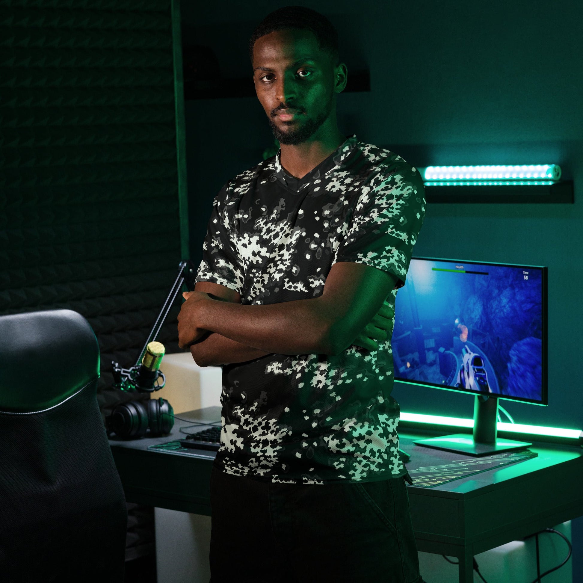 Modern Warfare Partizan Ghost Night CAMO unisex sports jersey - Sports Jerseys