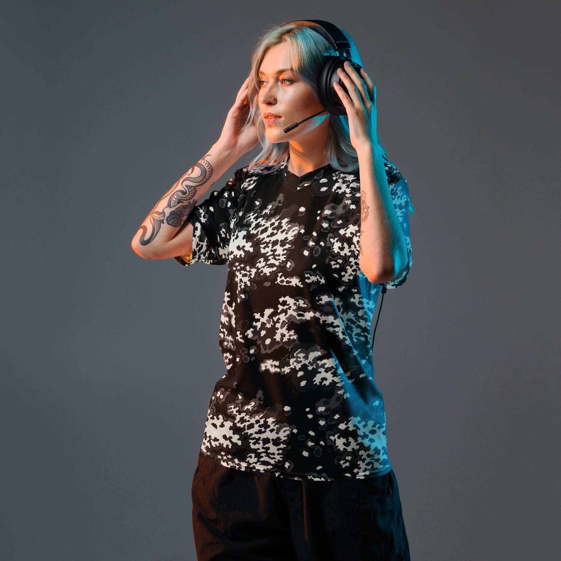 Modern Warfare Partizan Ghost Night CAMO unisex sports jersey - Sports Jerseys