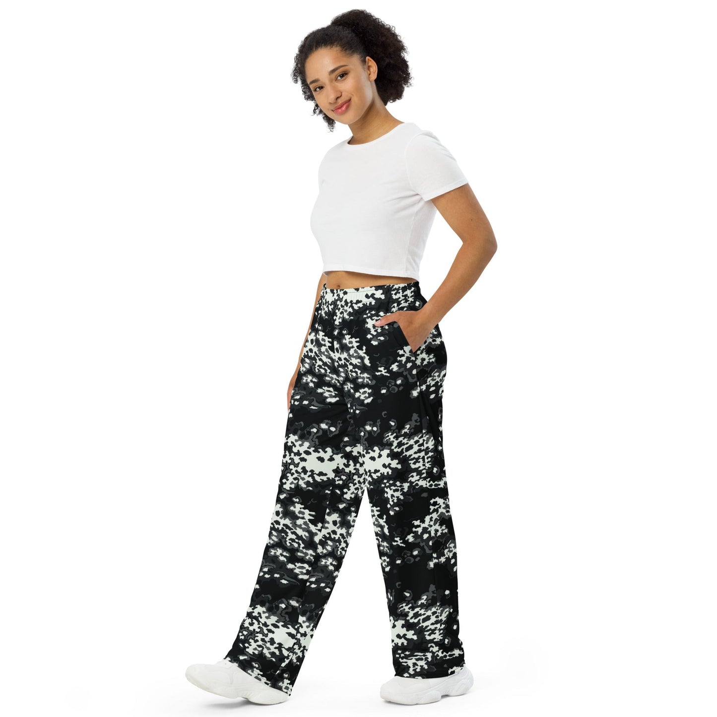 Modern Warfare Partizan Ghost Night CAMO unisex wide-leg pants - Wide-leg Pants