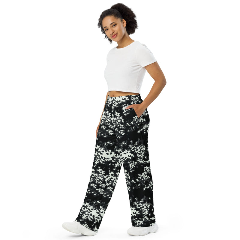 Partizan Ghost Night CAMO Unisex Wide-Leg Leisure Pants
