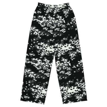 Modern Warfare Partizan Ghost Night CAMO unisex wide-leg pants - 2XS - Wide-leg Pants