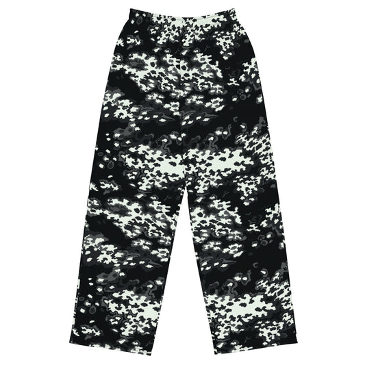Modern Warfare Partizan Ghost Night CAMO unisex wide-leg pants - 2XS - Wide-leg Pants