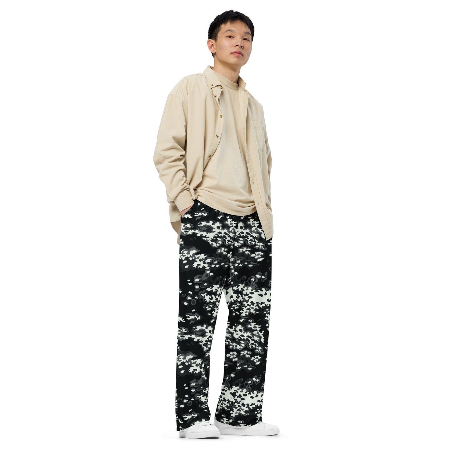 Modern Warfare Partizan Ghost Night CAMO unisex wide-leg pants - Wide-leg Pants