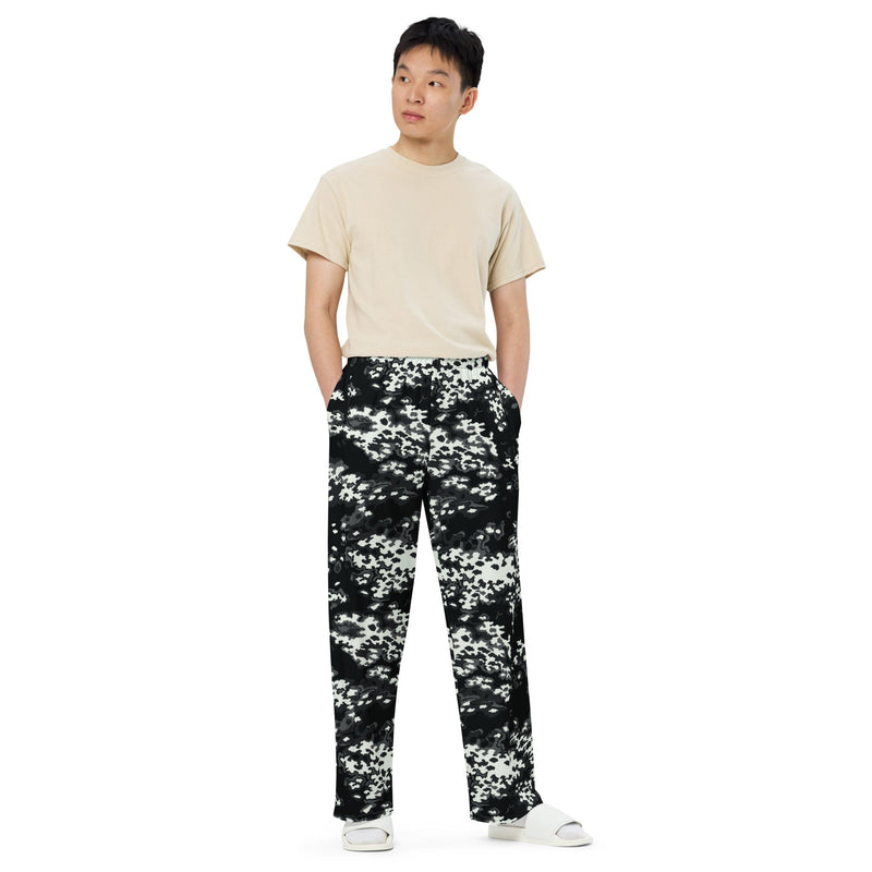 Partizan Ghost Night CAMO Unisex Wide-Leg Leisure Pants