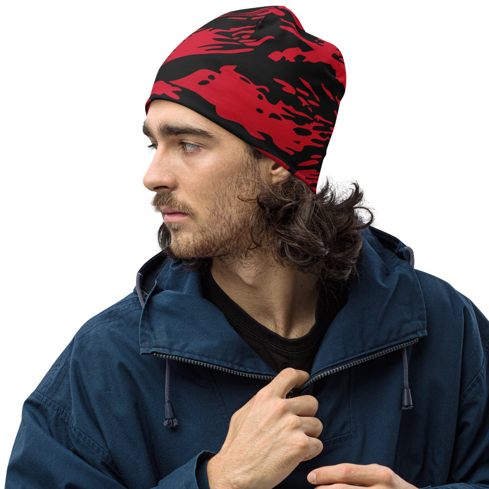 Modern Warfare Red Tiger Stripe CAMO Beanie - S