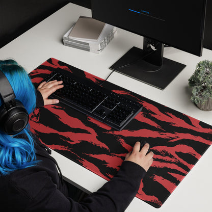 Modern Warfare Red Tiger Stripe CAMO Gaming mouse pad - 36″×18″ - Mouse Pad