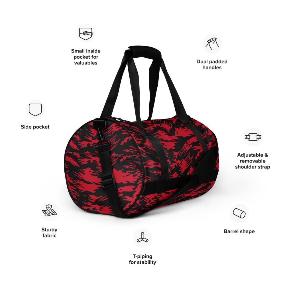 Modern Warfare 2 Red Tiger Stripe CAMO gym bag