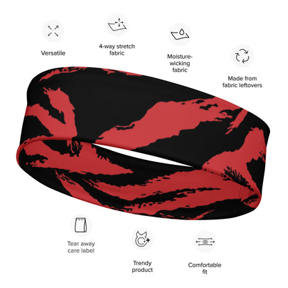 Modern Warfare Red Tiger Stripe CAMO Headband - M