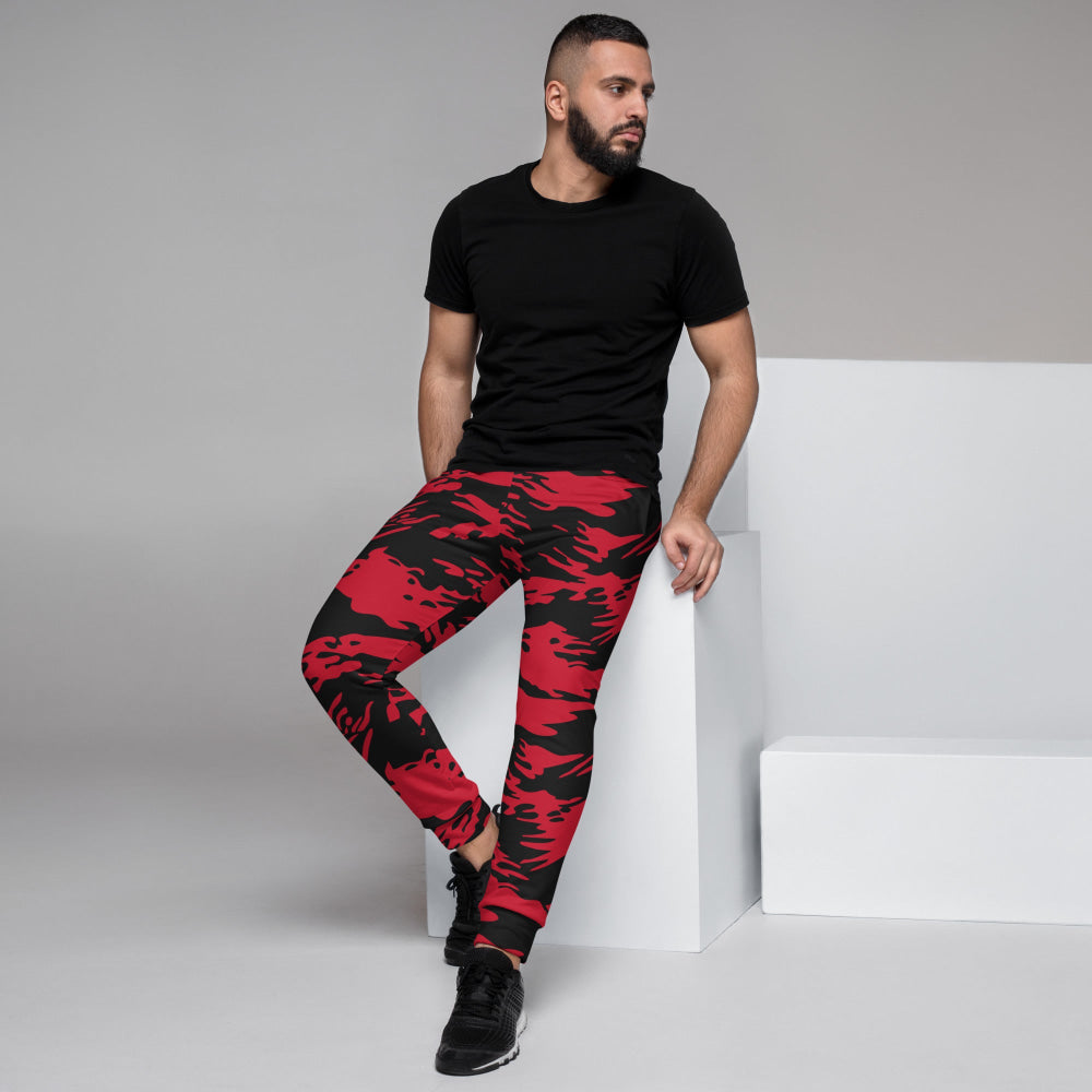 Modern Warfare Red Tiger Stripe CAMO Men’s Joggers - Mens