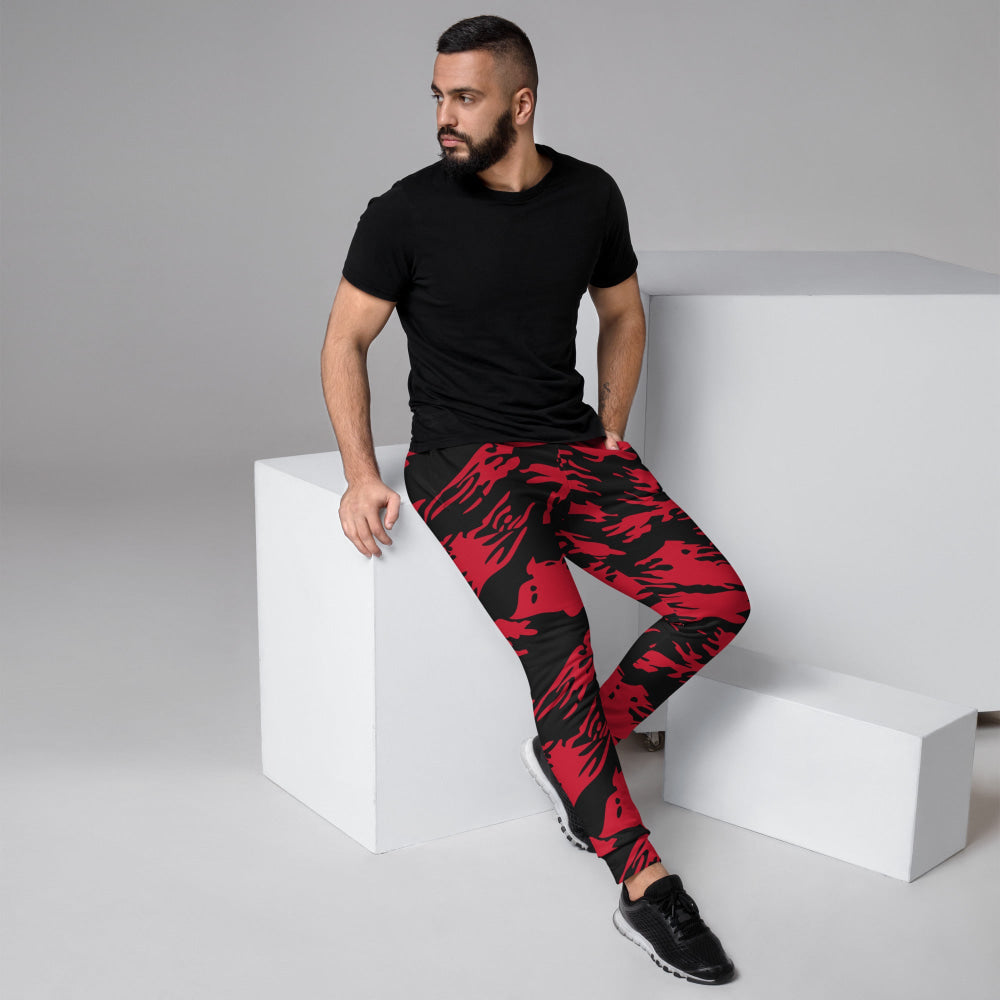 Modern Warfare Red Tiger Stripe CAMO Men’s Joggers - XS - Mens