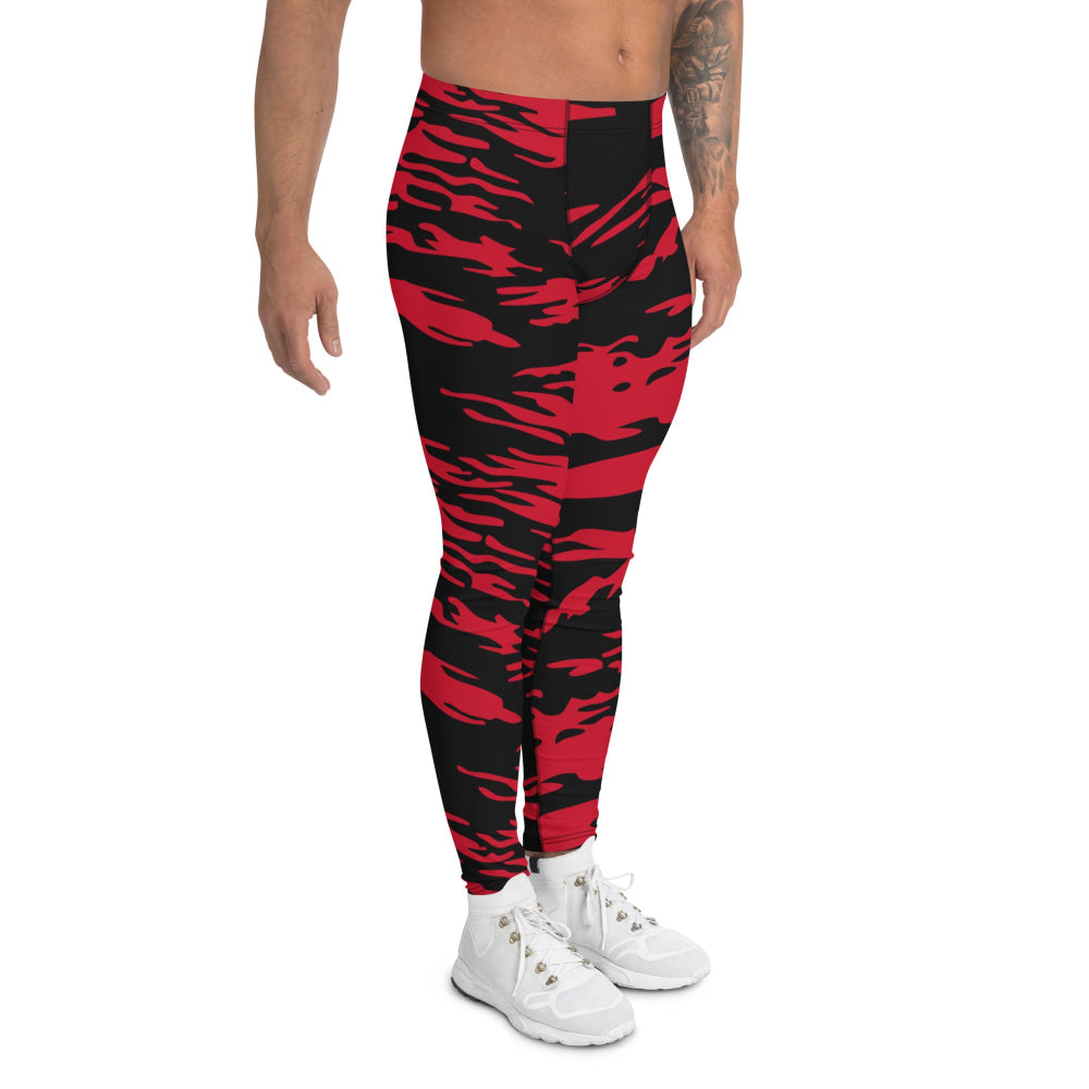 Modern Warfare Red Tiger Stripe CAMO Men’s Leggings - Mens