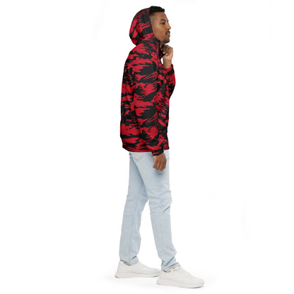 Modern Warfare Red Tiger Stripe CAMO Men’s windbreaker - Mens Windbreaker