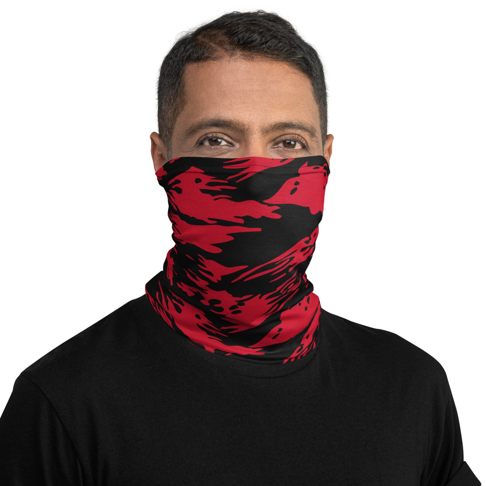 Modern Warfare Red Tiger Stripe CAMO Neck Gaiter