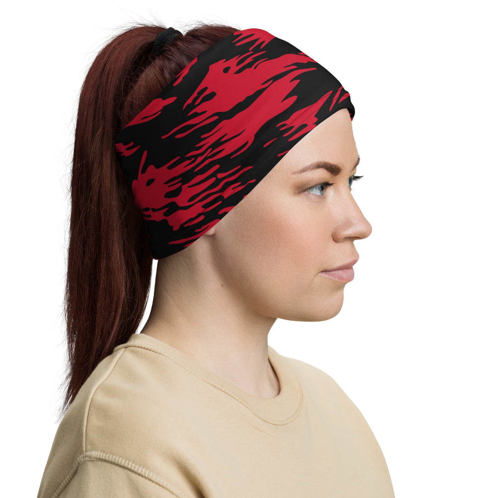 Modern Warfare Red Tiger Stripe CAMO Neck Gaiter