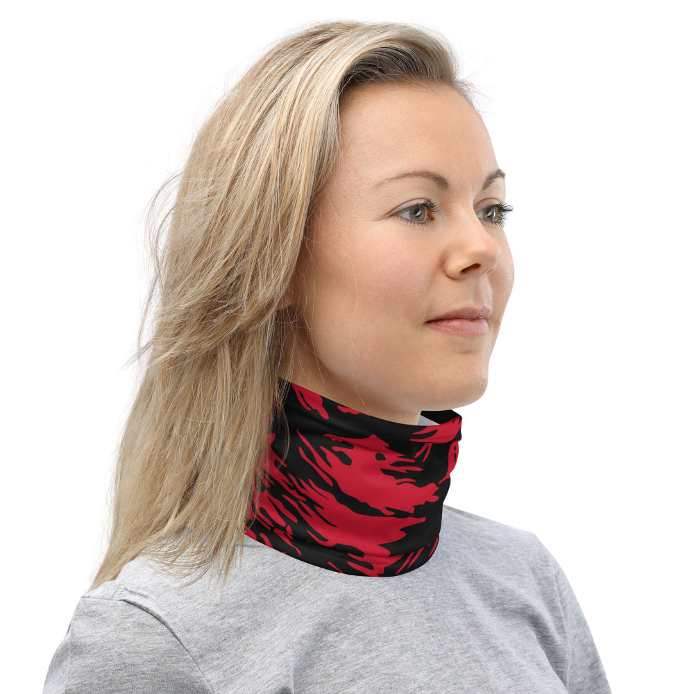 Modern Warfare Red Tiger Stripe CAMO Neck Gaiter