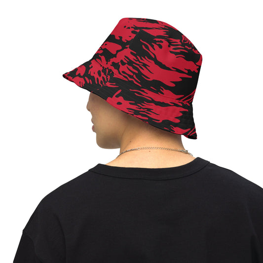 Modern Warfare Red Tiger Stripe CAMO Reversible bucket hat - S/M - Bucket Hat