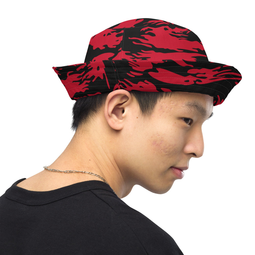 Modern Warfare Red Tiger Stripe CAMO Reversible bucket hat - Bucket Hat