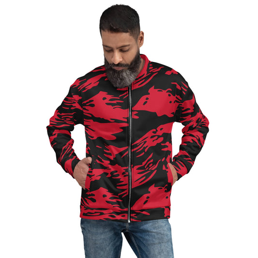 Modern Warfare Red Tiger Stripe CAMO Unisex Bomber Jacket