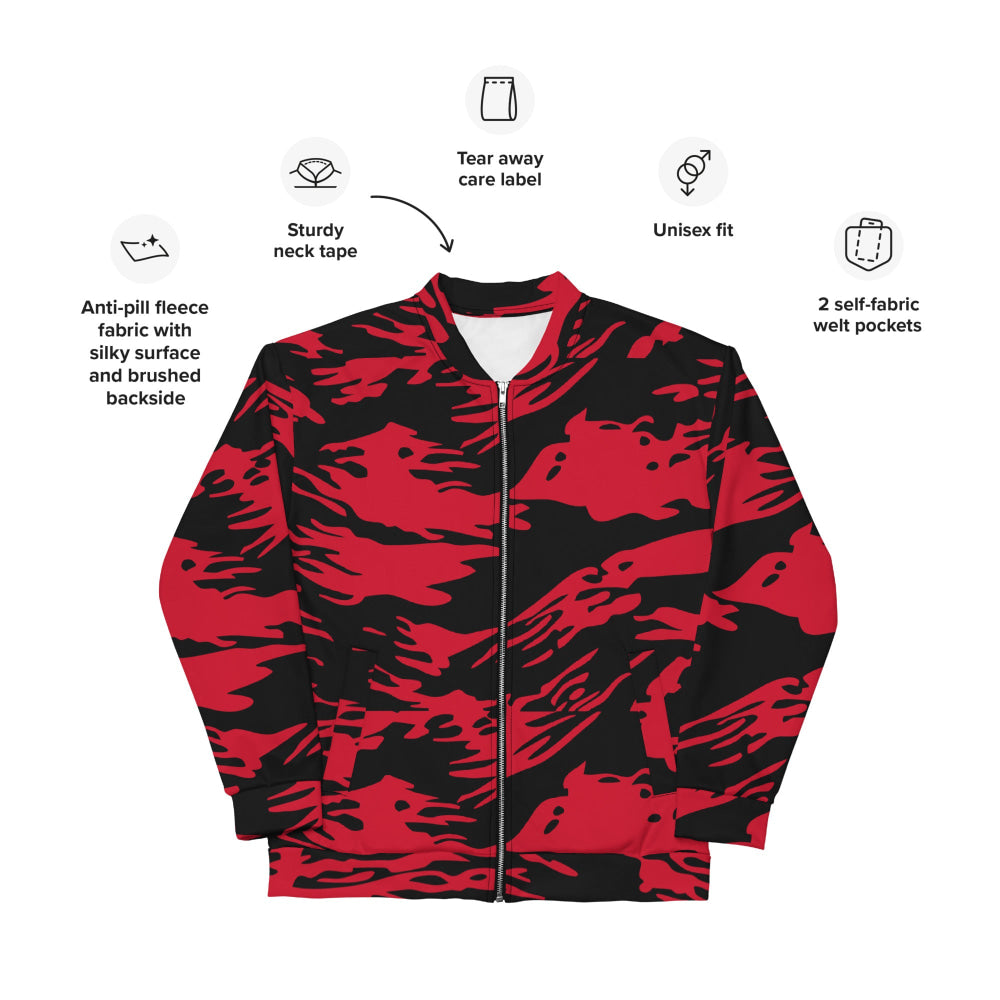 Modern Warfare Red Tiger Stripe CAMO Unisex Bomber Jacket