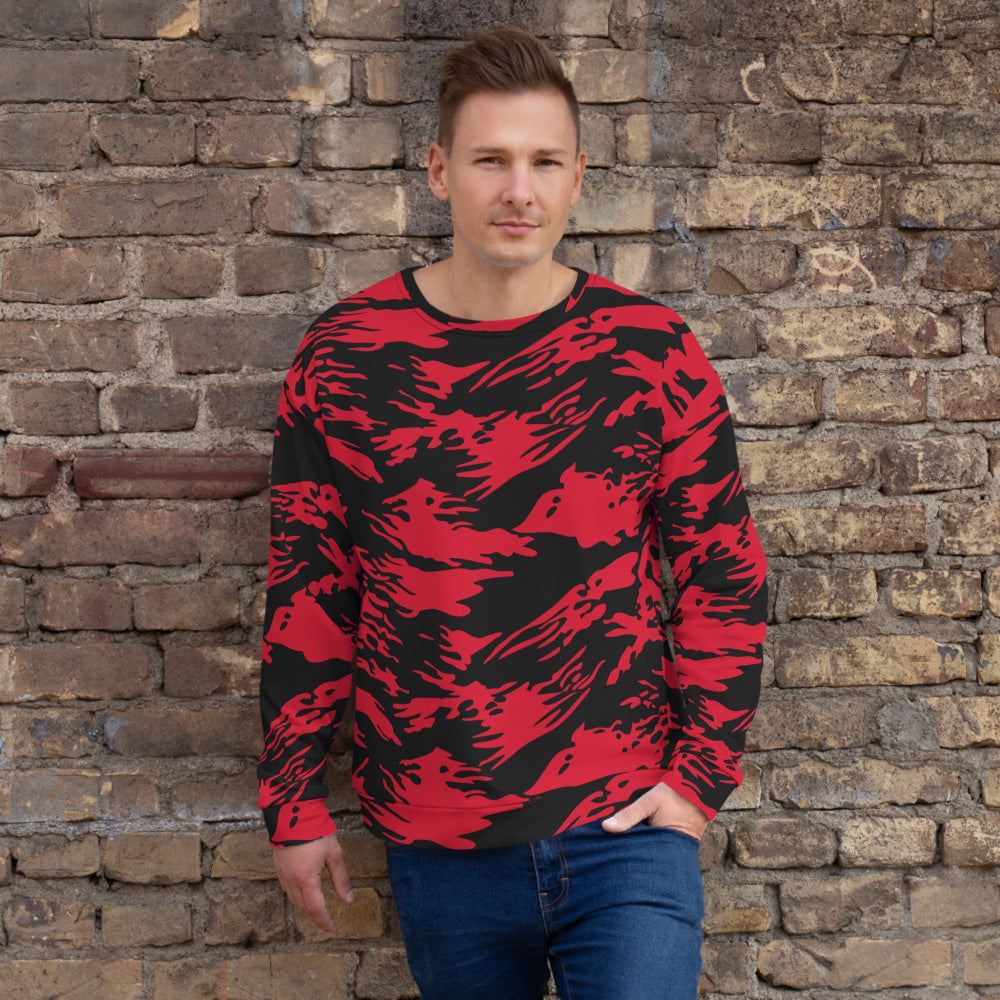 Modern Warfare Red Tiger Stripe CAMO Unisex Sweatshirt - XS