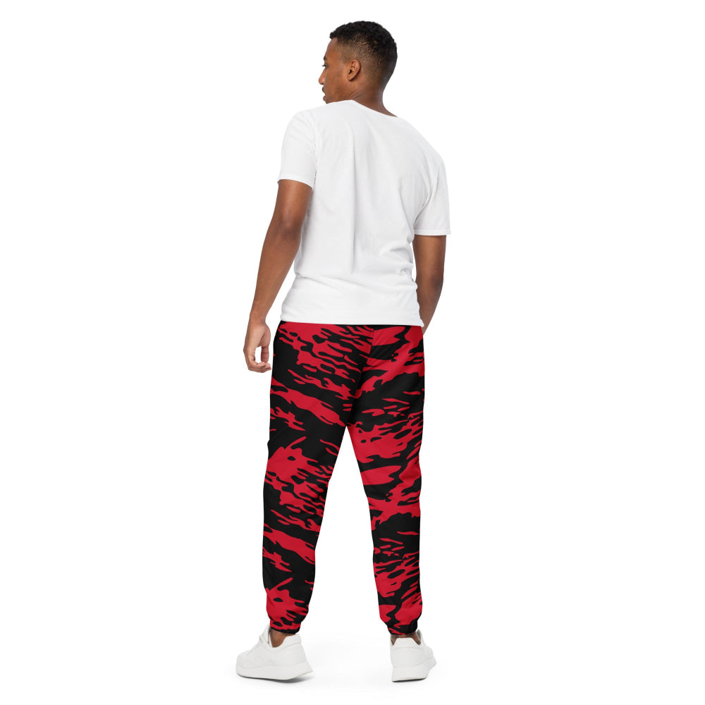 Modern Warfare Red Tiger Stripe CAMO Unisex track pants - Track Pants