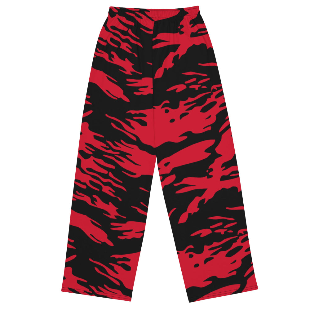 Modern Warfare Red Tiger Stripe CAMO unisex wide-leg pants - Unisex Wide-Leg Pants