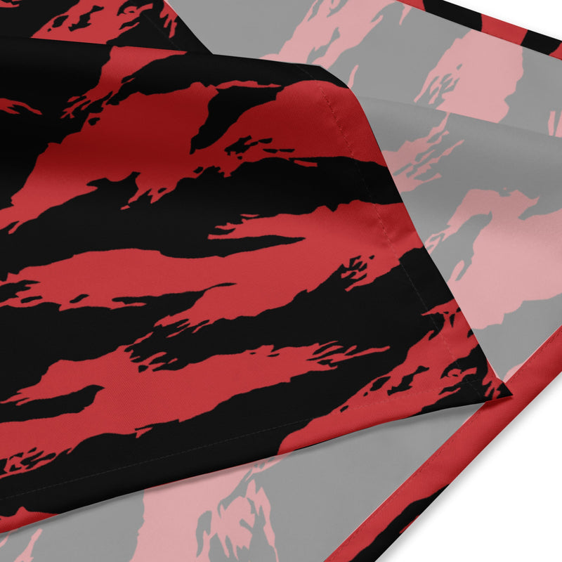 Tiger Stripe Crimson CAMO Bandana - Head