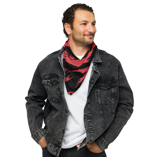 Tiger Stripe Crimson CAMO Bandana - Head