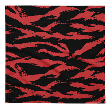 Modern Warfare Tiger Stripe Red and Black CAMO bandana L Bandanas
