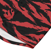 Tiger Stripe Crimson CAMO Unisex Baseball Jersey