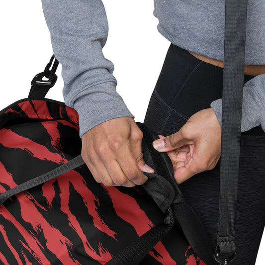 Modern Warfare Tiger Stripe Red and Black CAMO Duffle bag - Bags