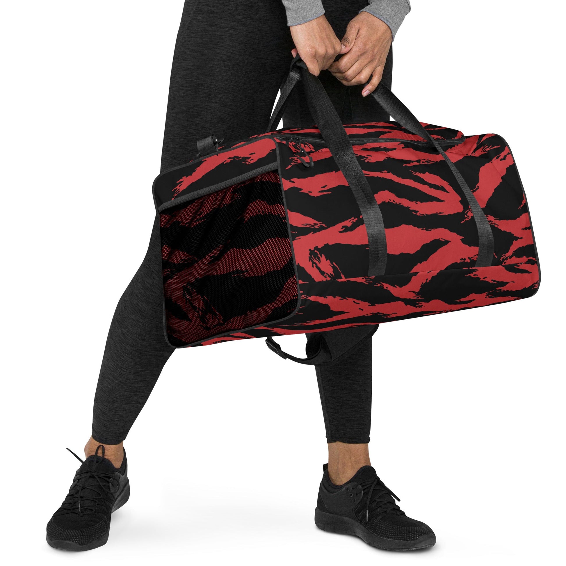 Modern Warfare Tiger Stripe Red and Black CAMO Duffle bag - Bags